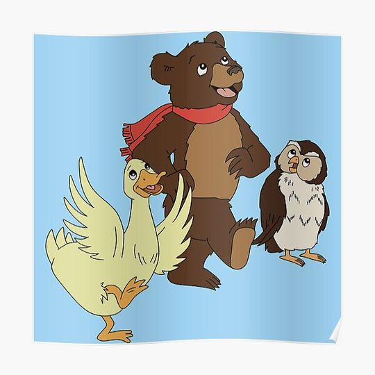 Discover Little Bear holiday snow fan art Premium Matte Vertical Poster