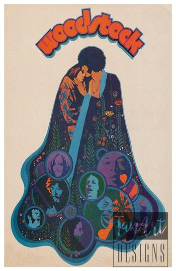 Discover Woodstock Vintage Poster