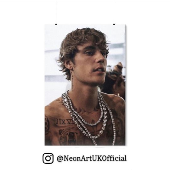 Discover Justin Bieber, Canvas Poster Print Wall Art Home Decor