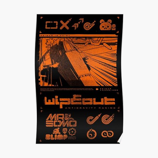 Discover Wipeout Fury - Feisar - Streetwear Art Premium Matte Vertical Poster