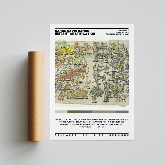 Discover Dance Gavin Dance - Instant Gratification Album Poster