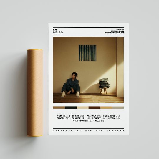 Discover BTS RM - Indigo Album Poster