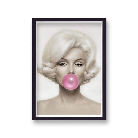 Discover Marilyn monroe bubble gum pop art portrait Poster