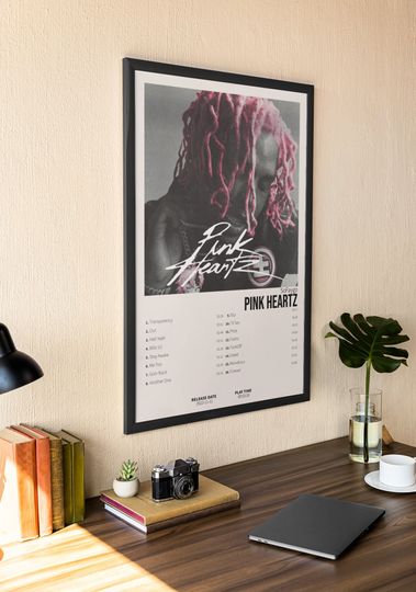 Discover SoFaygo - Pink Heartz | Album Cover Poster For Wall Art | Home Decor