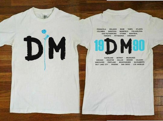 Discover 1990 Depeche Mode Violator Tour T-Shirt, DM Band Shirt