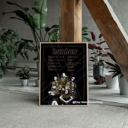 Discover Incubus Rock Band Tour 2023 Poster