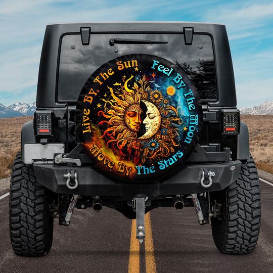 Discover Live By The Sun Love By The Moon Spare Tire Cover With Or Without Camera Hole