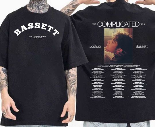 Discover Bassett The Complicated Tour 2023 Shirt, Joshua Bassett Merch Pullover Shirt