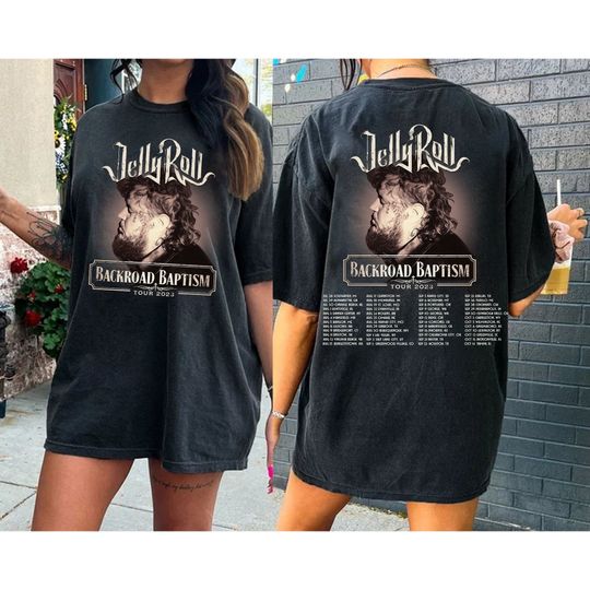 Discover Jelly Roll Tour 2023 Shirt , Tour Merch Jelly Roll T-Shirt