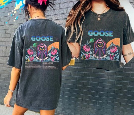 Discover Goose Spring Expanding Tour 2023 2 side t-shirt