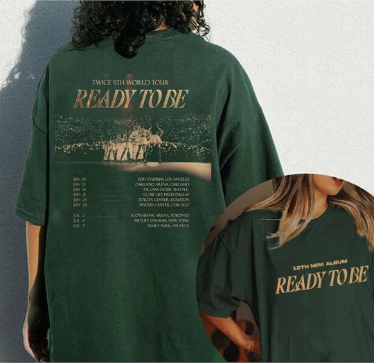 Discover Twice Kpop 2 side T-Shirt, Ready To Be Tour T Shirt