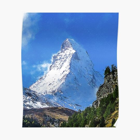 Discover Matterhorn Mountain Switzerland Zermatt Poster