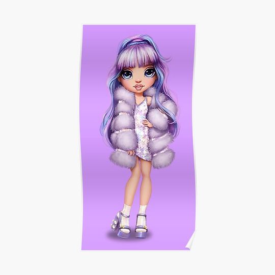 Discover Rainbow High- Violet Willow Premium Matte Vertical Poster