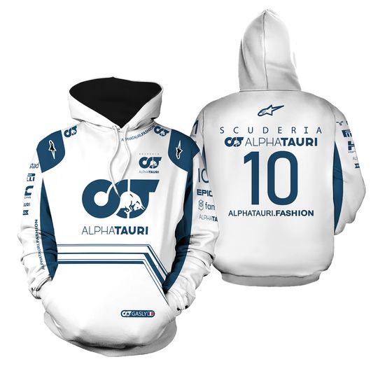 Discover Alphatauri Hoodie 3D, Gasly Racing Team