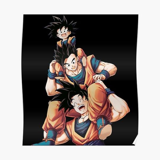 Discover Dragon Ball Z Premium Poster Featuring Goku and Friends