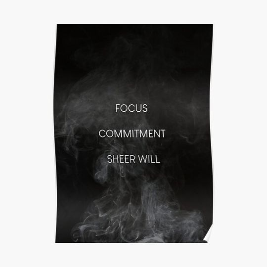 Discover John Wick - Focus, Commitment, Sheer Will Premium Matte Vertical Poster