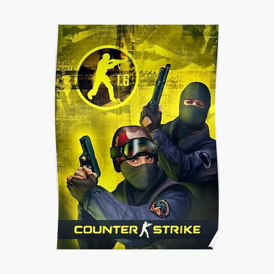 Discover Counter Strike 1.6 Cover Premium Matte Vertical Poster