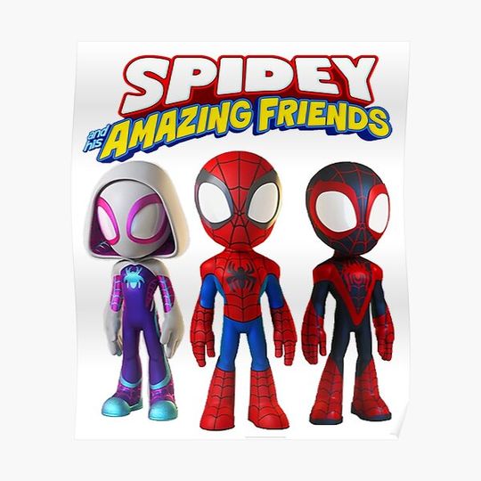 Discover Spidey and his amazing friends Birthday shirt Spider Family Matching Premium Matte Vertical Poster