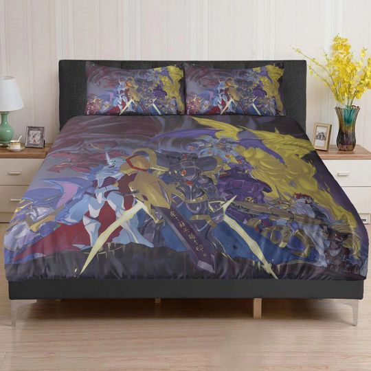 Discover Digimon Duvet, Bedding set. Birthday gift, bedroom decor