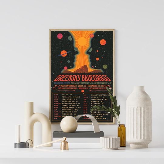Discover Greensky Bluegrass Tour 2023 Poster ,Home Decor, Wall Art