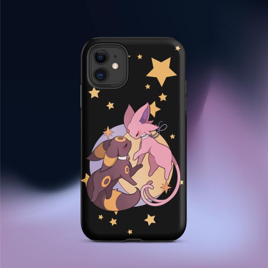 Discover Tough iPhone case | Umbreon and Espeon | PKM | Cute Anime Cats