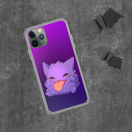 Discover iPhone Compatible Case Gengar | PKM | Ghost-Type | Purple Gradient