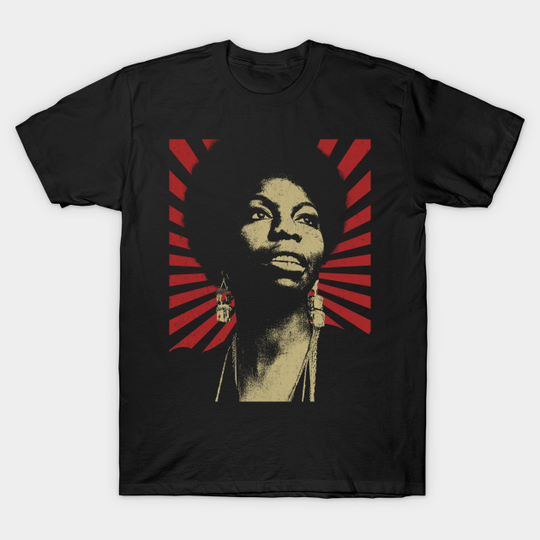 Discover Nina Simone \ Vintage Style Design \\ Fan Art Design - Nina Simone - T-Shirt