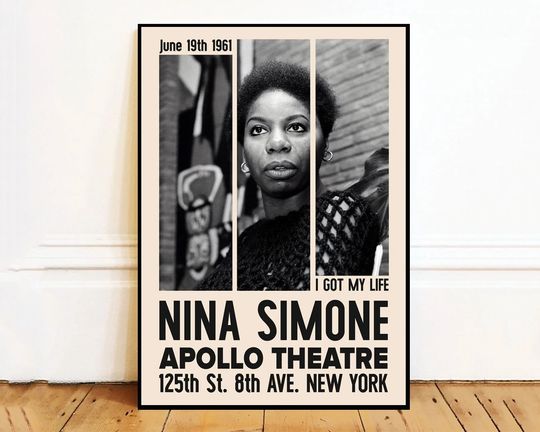 Discover Nina Simone Wall Art Canvas Painting Poster