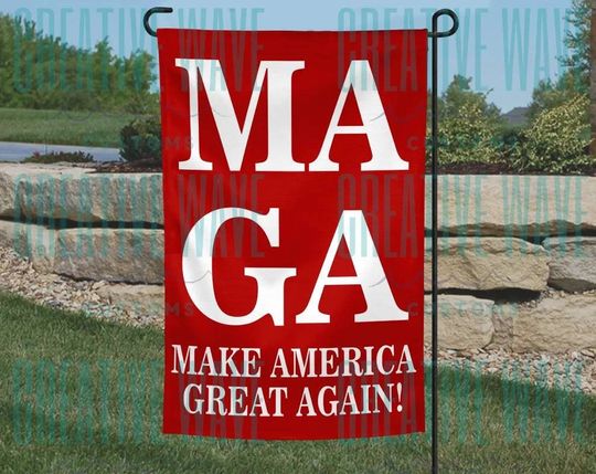 Discover Trump 2024 MAGA USA Garden Flag