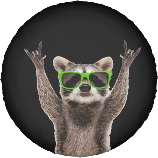 Discover Funny Tire Cover Raccoon Picture Spare Tire Cover