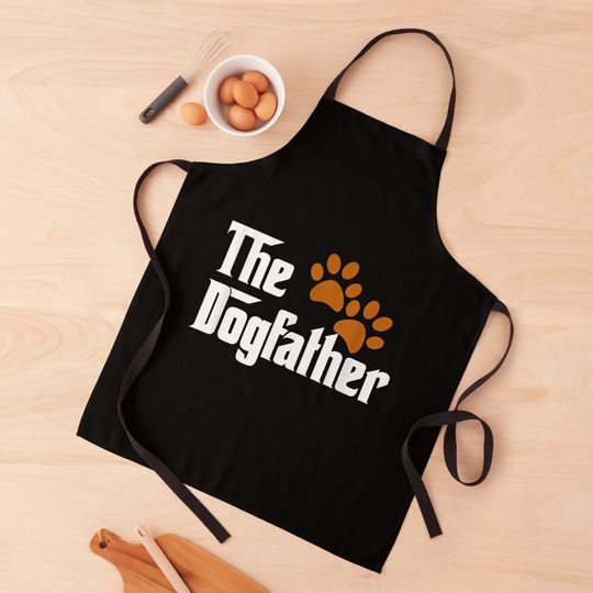 Discover Cool Dog Dad Dog Father Shirt The DogFather Apron