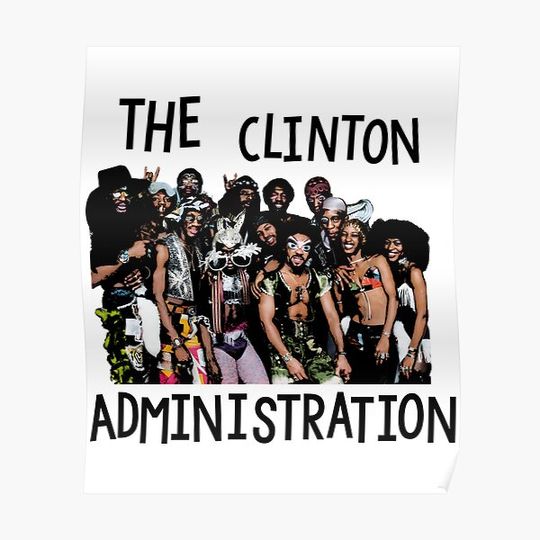 Discover Parliament Funkadelic - The George Clinton Ainistration Classic Premium Matte Vertical Poster