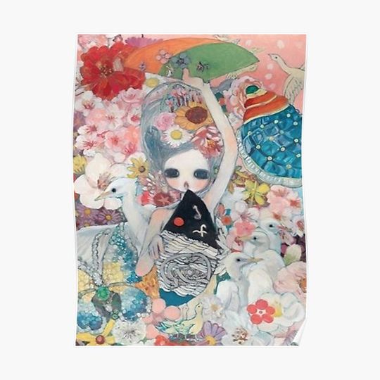 Discover Flower - yoshimoto nara Premium Matte Vertical Poster