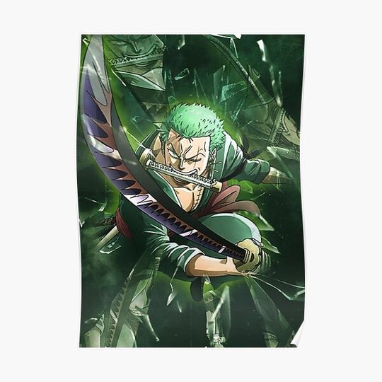 Discover One Piece Zoro Premium Matte Vertical Poster