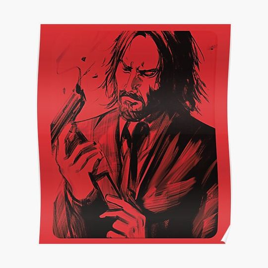 Discover John Wick Movie, JW 4, John Wick 4 Movie Premium Matte Vertical Poster