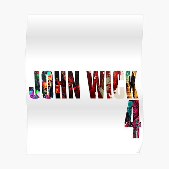 Discover John Wick 4 | chapter 4 | movie | 2023 Premium Matte Vertical Poster
