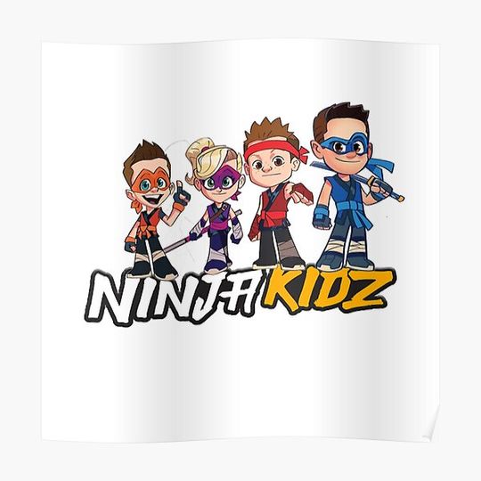 Discover Ninja Kidz TV Premium Matte Vertical Poster