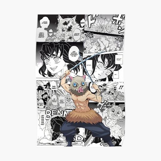 Discover Inosuke Hashibira Premium Matte Vertical Poster