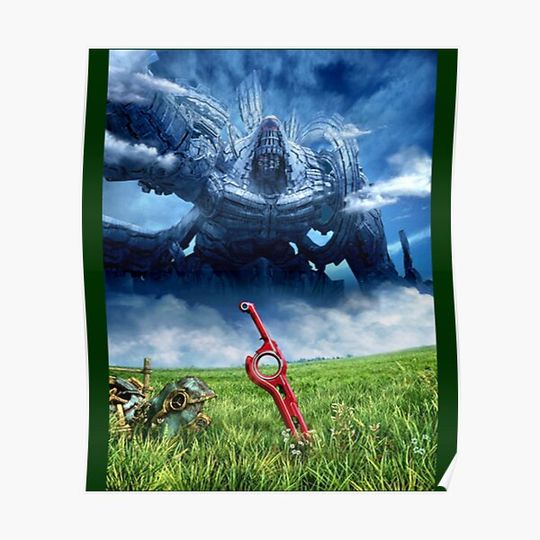 Discover Xenoblade Chronicles Artwork Design Premium Matte Vertical Poster