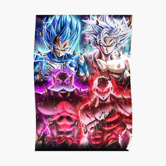 Discover jiren vs goku full power Premium Matte Vertical Poster