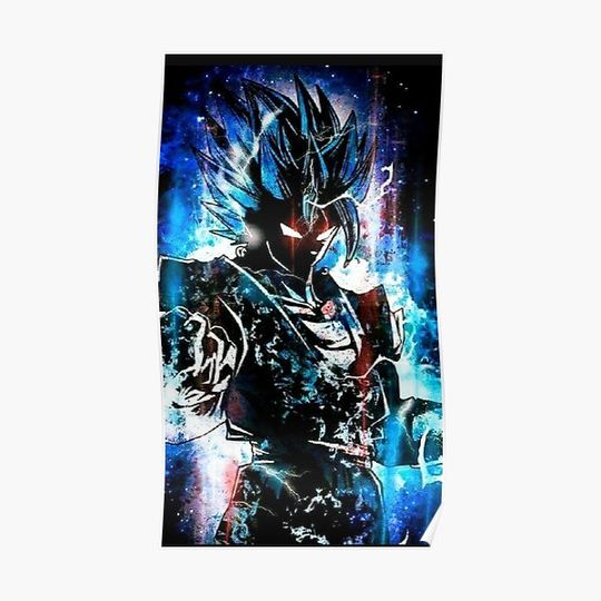 Discover Gogeta SSJ God Blue Premium Matte Vertical Poster