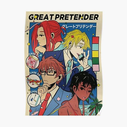 Discover Great Pretender Manga Premium Matte Vertical Poster
