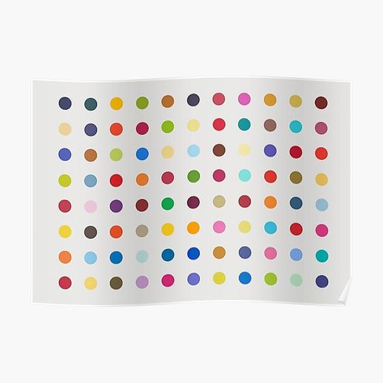 Discover Damien Hirst Spots 1 Premium Matte Vertical Poster