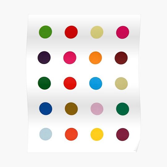 Discover Damien The Complete Spots Paintings Premium Matte Vertical Poster