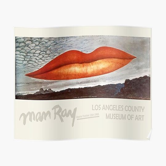 Discover Man Ray Lips Premium Matte Vertical Poster