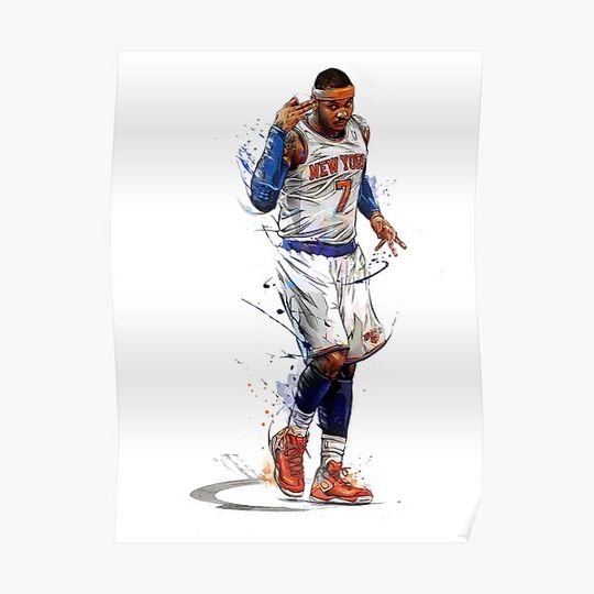 Discover Wallpaper Carmelo Anthony Art Premium Matte Vertical Poster