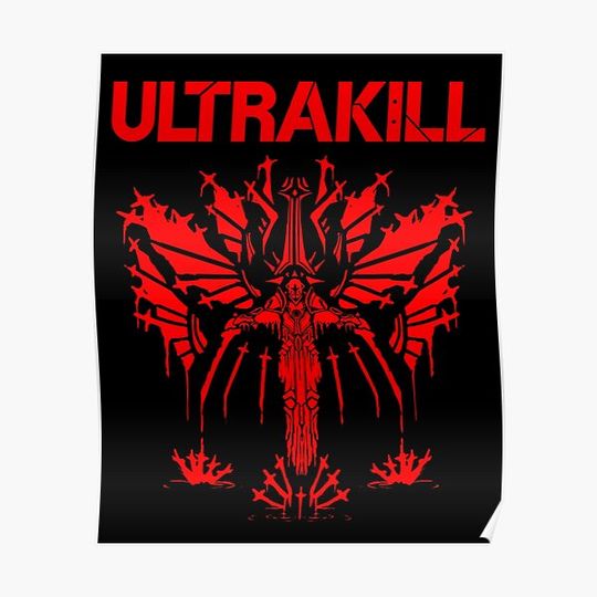 Discover Ultrakill, Ultrakill Gabriel, Gabriel Ultrakill Premium Matte Vertical Poster