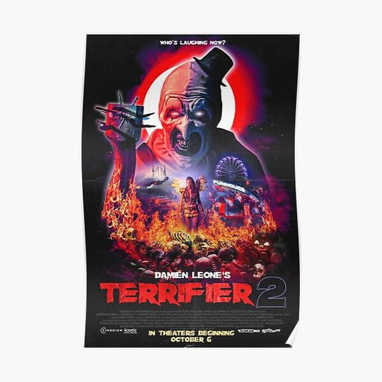 Discover Vintage Movies Terrifier 2 Poster Premium Matte Vertical Poster