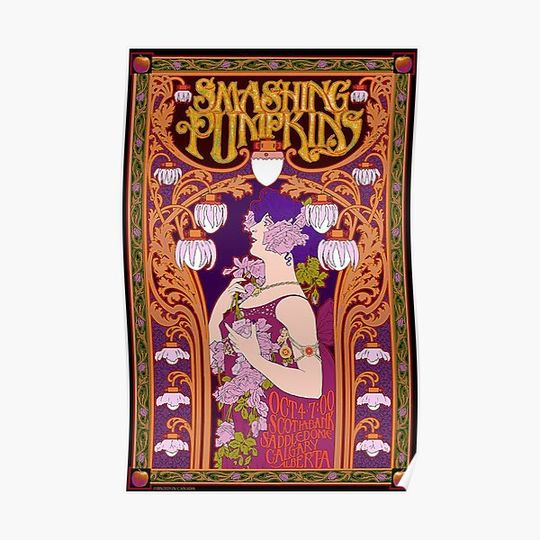 Discover Smashings Pumpkins Art Concert Premium Matte Vertical Poster