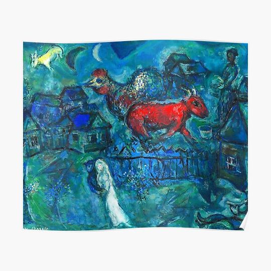 Discover The dream art of marc chagall classic poster Premium Matte Vertical Poster
